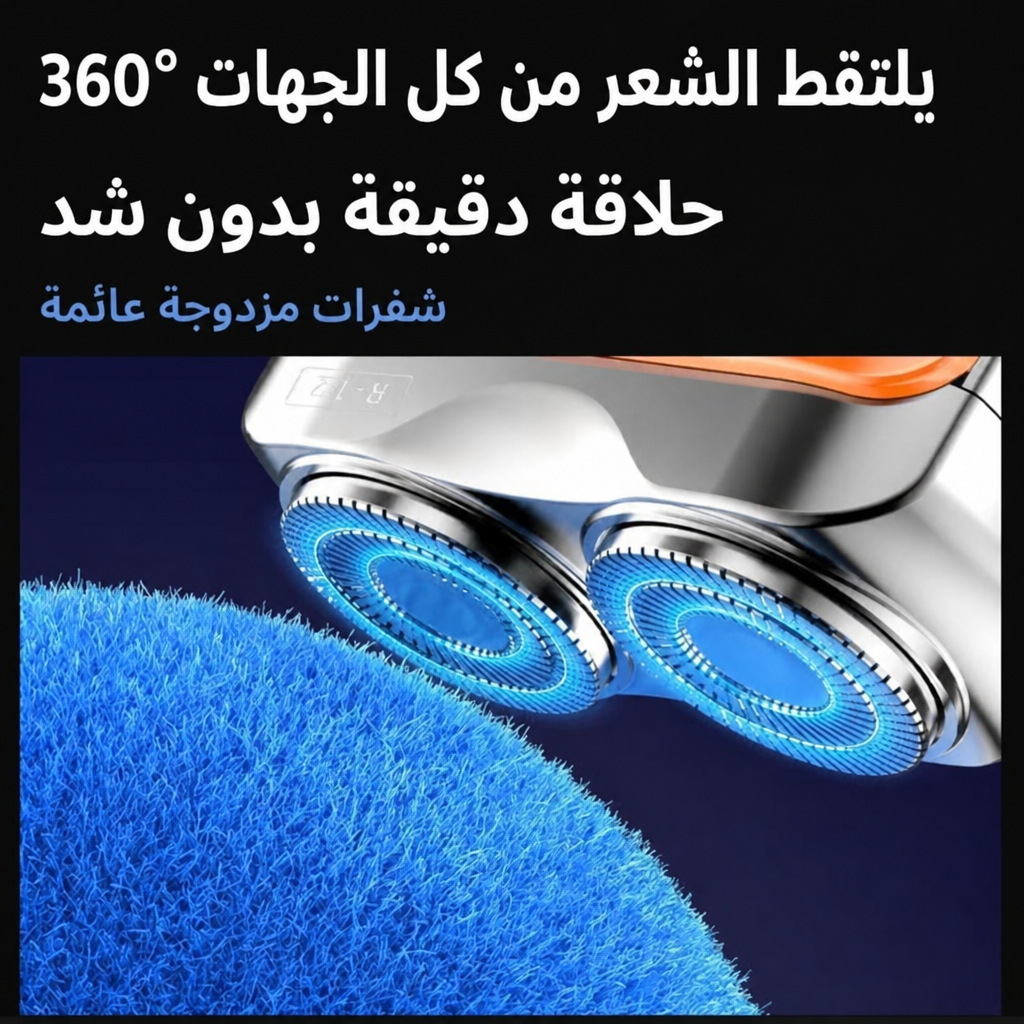 رأسين عائمين يلتقطون الشعر من كل الجهات